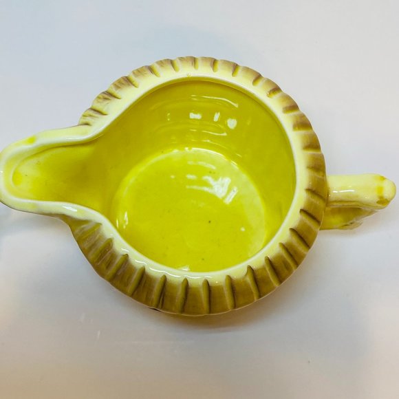 Vintage Straw Tiki Hut Ceramic Creamer & Sugar Bowl with Spoon - Picture 5 of 7